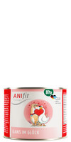 Dog Accessories Wet pet food Happy Organic Goose 200g 6 Piece Anifit