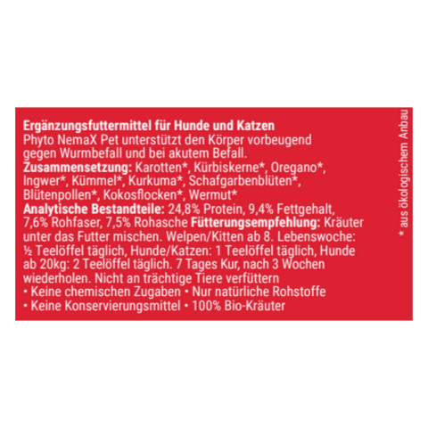 Hond Kat Voedingssupplementen Phyto NemaX Pet 140g 1 Stuk -3- Anifit